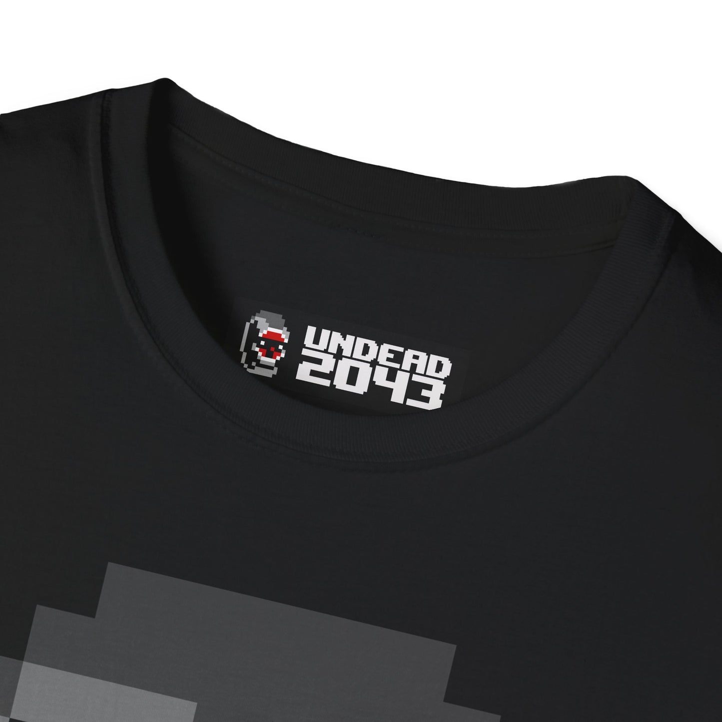 Pixel Art Greyscale T-Shirt
