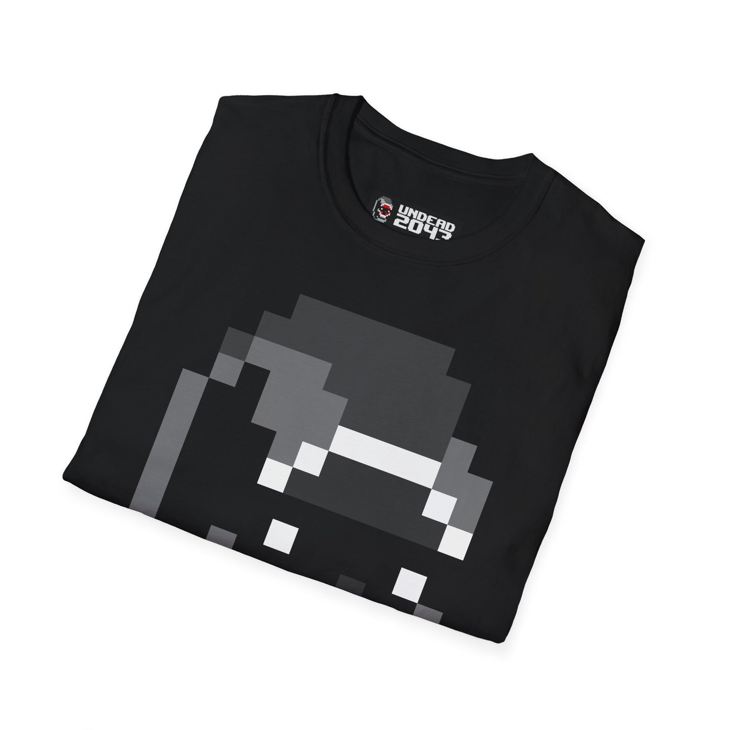 Pixel Art Greyscale T-Shirt