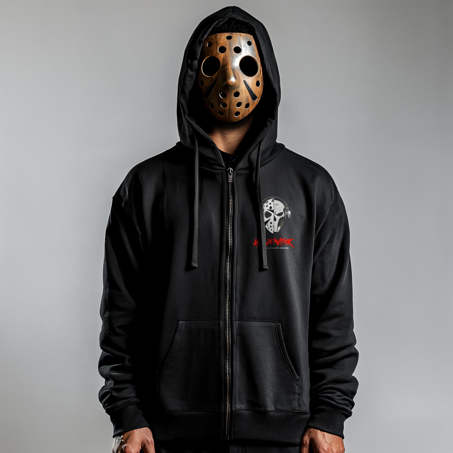 Hallucinator x Undead 2043 limited zip up hoodie