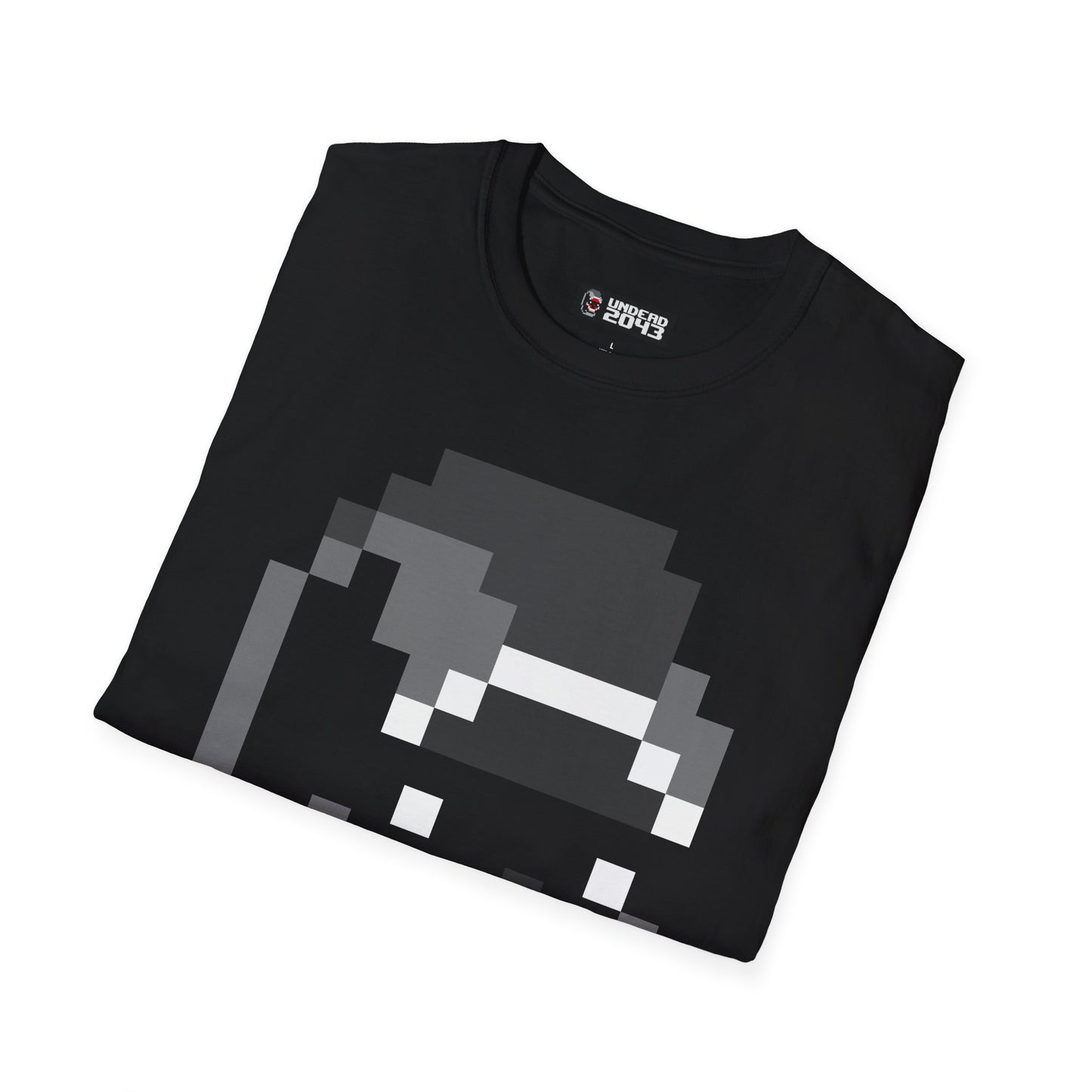 Pixel Art Greyscale T-Shirt US